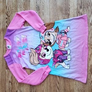 (7-8) Nickelodeon Youth Spin Master Paw Patrol Fleece Nightgown Liberty & Skye